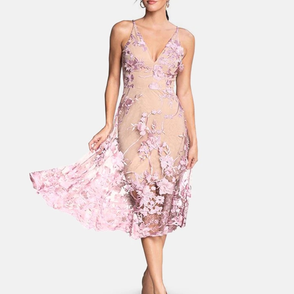 Dress the Population Pink Audrey Dress